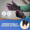 image:imageSukeen Winter Warm Gloves Men Women Touchscreen AntiSlip Winter Gloves for Men Cycling Running Hiking Driving BikingRose Red