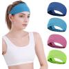 image:imageSukeen Cooling Headbands Sports Headbands Sweat Headbands for Men Women Workout Head Bands for Running Yoga Gym Tennis Camping 4 Pack Royal BlueBlueGreenRose Red
