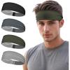 image:imageSukeen Sports Headbands for Men Moisture Wicking Sweat Bands Headbands NonSlip Breathable Elastic Sweatband Running Headband for Yoga Tennis Fitness WorkoutBlackDark GrayDark GreenGray