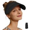 image:imageSukeen Sun Visor Hat for Women Straw Sun Visors Summer MoistureWicking Packable Straw Beach Hats for Outdoor TravelBlack