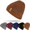 image:imageSukeen Winter Beanie Hat Men Women Thick Warm Knit Stretchy Hat Classic Unisex Skull CapBrown