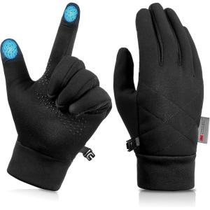 image:imageSukeen Lightweight Winter Gloves Men Women 3M Thinsulate Touchscreen AntiSlip Mens Gloves for Cold Weather Running Cycling