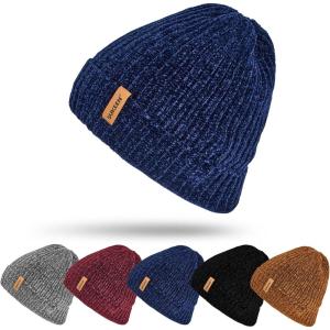 image:imageSukeen Winter Beanie Hat Men Women Thick Warm Knit Stretchy Hat Classic Unisex Skull CapBlue