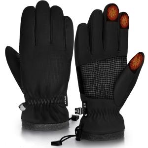 image:imageSukeen Winter Gloves Men Women Warm Mens Gloves Anti Slip Touchscreen Ski Gloves for Cold Weather Cycling Driving Skiing