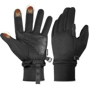image:imageSukeen Winter Warm Gloves Men Women Touchscreen AntiSlip Winter Gloves for Men Cycling Running Hiking Driving BikingBlack