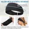image:imageSukeen Adjustable Cooling Headbands for Women Non Slip Sweatbands for Women Lightweight Sweat Bands Headbands for Sports Yoga Running WorkoutBlack