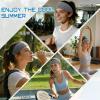image:imageSukeen Adjustable Cooling Headbands for Women Non Slip Sweatbands for Women Lightweight Sweat Bands Headbands for Sports Yoga Running WorkoutGray
