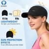 image:imageSukeen Baseball Cap for Women  Waterproof Ventilated Cooling Adjustable Quick Dry Hat for Sports Beach Brunch Outdoor Black