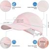 image:imageSukeen Lightweight Kids Baseball Cap for Boys Girls UPF 50 Sun Hat with Quick Dry Sweatband Breathable Youth Hat for OutdoorLight Pink