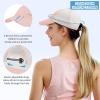 image:imageSukeen Lightweight Kids Baseball Caps for Boy Girls UPF50 Kids Sun Hat QuickDry Youth Performance Hat for Outdoor ActivityPink