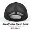 image:imageSukeen Linen Mesh Baseball Cap Breathable Cooling Sports Hat for Men Women Lightweight Soft Unstructured Running HatBlack
