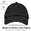 image:imageSukeen Linen Mesh Baseball Cap Breathable Cooling Sports Hat for Men Women Lightweight Soft Unstructured Running HatBlack