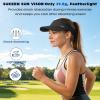 image:imageSukeen Sun Visor for Women Men Lightweight Running Hat with Shock Absorbing Quick Dry Sweatband Stretchy Visor Hat for SportsBlack
