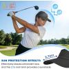 image:imageSukeen Sun Visor for Women Men Lightweight Running Hat with Shock Absorbing Quick Dry Sweatband Stretchy Visor Hat for SportsBlack