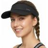 image:imageSukeen Sun Visor for Women Men Lightweight Running Hat with Shock Absorbing Quick Dry Sweatband Stretchy Visor Hat for SportsBlack