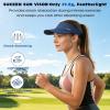 image:imageSukeen Sun Visor for Women Men Lightweight Running Hat with Shock Absorbing Quick Dry Sweatband Stretchy Visor Hat for SportsBlue