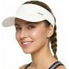 image:imageSukeen Sun Visor for Women Men Lightweight Running Hat with Shock Absorbing Quick Dry Sweatband Stretchy Visor Hat for SportsWhite