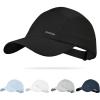 image:imageSukeen Lightweight Baseball Cap for Women Men Running Hat with Breathable Mesh Unstructured Sports Hat for Outdoor DailyBlack