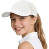 image:imageSukeen Lightweight Kids Baseball Cap for Boys Girls UPF 50 Sun Hat with Quick Dry Sweatband Breathable Youth Hat for OutdoorWhite