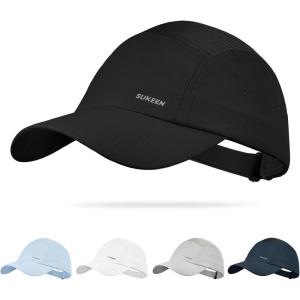 image:imageSukeen Lightweight Baseball Cap for Women Men Running Hat with Breathable Mesh Unstructured Sports Hat for Outdoor DailyBlack