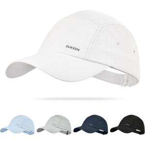image:imageSukeen Lightweight Baseball Cap for Women Men Running Hat with Breathable Mesh Unstructured Sports Hat for Outdoor DailyWhite