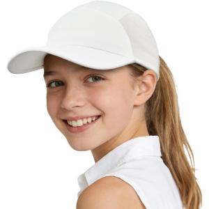 image:imageSukeen Lightweight Kids Baseball Cap for Boys Girls UPF 50 Sun Hat with Quick Dry Sweatband Breathable Youth Hat for OutdoorWhite
