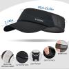 image:imageSukeen Sports Sun Visor Men Women Lightweight Portable Cooling Stretchy Visor Hat for Running Golf Daily WearBlack
