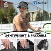 image:imageSukeen Sports Sun Visor Men Women Lightweight Portable Cooling Stretchy Visor Hat for Running Golf Daily WearGrey