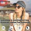image:imageSukeen Sports Sun Visor Men Women Lightweight Portable Cooling Stretchy Visor Hat for Running Golf Daily WearGrey