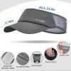 image:imageSukeen Sports Sun Visor Men Women Lightweight Portable Cooling Stretchy Visor Hat for Running Golf Daily WearGrey