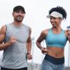 image:imageSukeen Sports Sun Visor Men Women Lightweight Portable Cooling Stretchy Visor Hat for Running Golf Daily WearNavy Blue