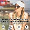 image:imageSukeen Sports Sun Visor Men Women Lightweight Portable Cooling Stretchy Visor Hat for Running Golf Daily WearWhite