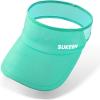 image:imageSukeen Kids Sun Visor Hat for Girls Boys UPF50 Lightweight Cooling Stretchable Packable Sun Hat Outdoor Sports Running Tennis Golf Lake Blue