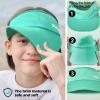 image:imageSukeen Kids Sun Visor Hat for Girls Boys UPF50 Lightweight Cooling Stretchable Packable Sun Hat Outdoor Sports Running Tennis Golf Lake Blue