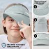 image:imageSukeen Kids Sun Visor Hat for Girls Boys UPF50 Lightweight Cooling Stretchable Packable Sun Hat Outdoor Sports Running Tennis Golf Light Grey