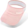 image:imageSukeen Kids Sun Visor Hat for Girls Boys UPF50 Lightweight Cooling Stretchable Packable Sun Hat Outdoor Sports Running Tennis Golf Pink