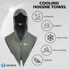 image:imageSukeen Cooling Hoodie Towel Instant Cooling Towels for Neck and Face UPF 50 Sun Protection Ponytail Cooling Neck Wraps Quick Drying Cool Towels for Sports Gym Hiking Camping Workout BlackDark Gray
