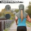 image:imageSukeen Cooling Hoodie Towel Instant Cooling Towels for Neck and Face UPF 50 Sun Protection Ponytail Cooling Neck Wraps Quick Drying Cool Towels for Sports Gym Hiking Camping Workout BlackDark Gray