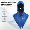 image:imageSukeen Cooling Hoodie Towel Instant Cooling Towels for Neck and Face UPF 50 Sun Protection Ponytail Cooling Neck Wraps Quick Drying Cool Towels for Sports Gym Hiking Camping Workout BlackRoyal Blue