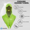 image:imageSukeen Cooling Hoodie Towel Instant Cooling Towels for Neck and Face UPF 50 Sun Protection Ponytail Cooling Neck Wraps Quick Drying Cool Towels for Sports Gym Hiking Camping Workout BlackGreen