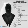 image:imageSukeen Cooling Hoodie Towel Instant Cooling Towels for Neck and Face UPF 50 Sun Protection Ponytail Cooling Neck Wraps Quick Drying Cool Towels for Sports Gym Hiking Camping Workout BlackBlack