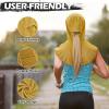 image:imageSukeen Cooling Hoodie Towel Instant Cooling Towels for Neck and Face UPF 50 Sun Protection Ponytail Cooling Neck Wraps Quick Drying Cool Towels for Sports Gym Hiking Camping Workout BlackYellow