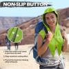 image:imageSukeen Cooling Hoodie Towel Instant Cooling Towels for Neck and Face UPF 50 Sun Protection Ponytail Cooling Neck Wraps Quick Drying Cool Towels for Sports Gym Hiking Camping Workout BlackGreen