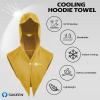 image:imageSukeen Cooling Hoodie Towel Instant Cooling Towels for Neck and Face UPF 50 Sun Protection Ponytail Cooling Neck Wraps Quick Drying Cool Towels for Sports Gym Hiking Camping Workout BlackYellow