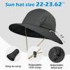 image:imageSukeen Bucket Hat for WomenSun Hat UPF 50 Comfortable and Adjustable for Outdoor Sports and DailyBlack