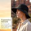 image:imageSukeen Bucket Hat for WomenSun Hat UPF 50 Comfortable and Adjustable for Outdoor Sports and DailyBlack