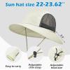 image:imageSukeen Bucket Hat for WomenSun Hat UPF 50 Comfortable and Adjustable for Outdoor Sports and DailyWhite