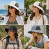 image:imageSukeen Bucket Hat for WomenSun Hat UPF 50 Comfortable and Adjustable for Outdoor Sports and DailyWhite