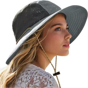 image:imageSukeen Bucket Hat for WomenSun Hat UPF 50 Comfortable and Adjustable for Outdoor Sports and DailyGrey
