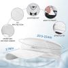 image:imageSukeen 3 Pack Sports Sun Visor Men Women Lightweight Packable Cooling Stretchy Visor Hat for Running Tennis GolfWhiteBlueRose Red